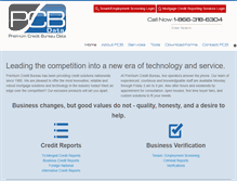 Tablet Screenshot of premiumcreditbureaudata.com